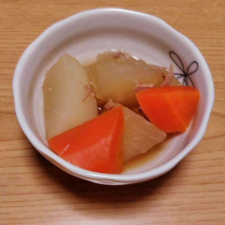 大根と人参とツナの煮物